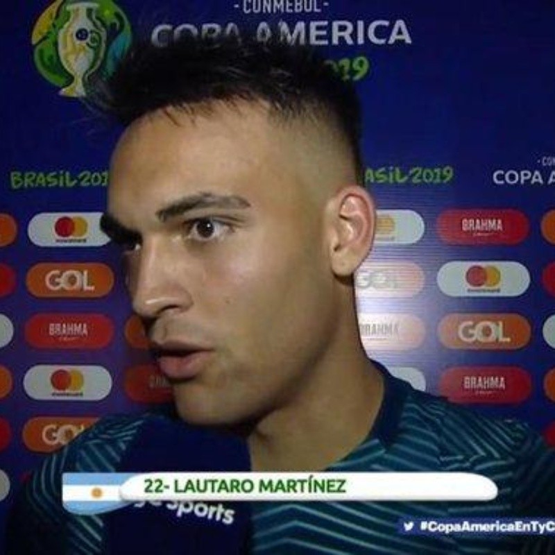 Tras ser el mejor del partido, Lautaro Martínez no lo dudó: "Dejamos todo"