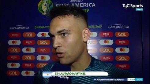 Tras ser el mejor del partido, Lautaro Martínez no lo dudó: "Dejamos todo"