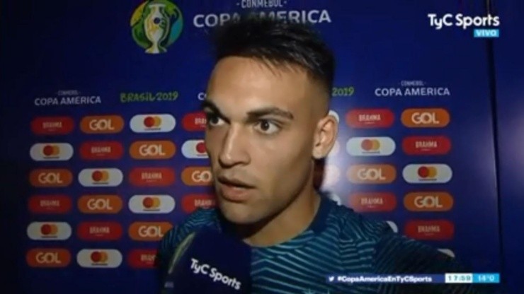 Lautaro Martínez, el hombre más destacado del juego.