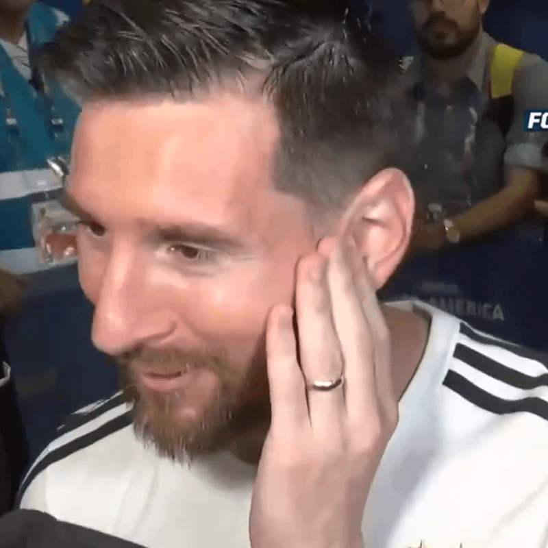 Lo que todos nos preguntábamos: Messi explicó por qué cantó el himno por primera vez