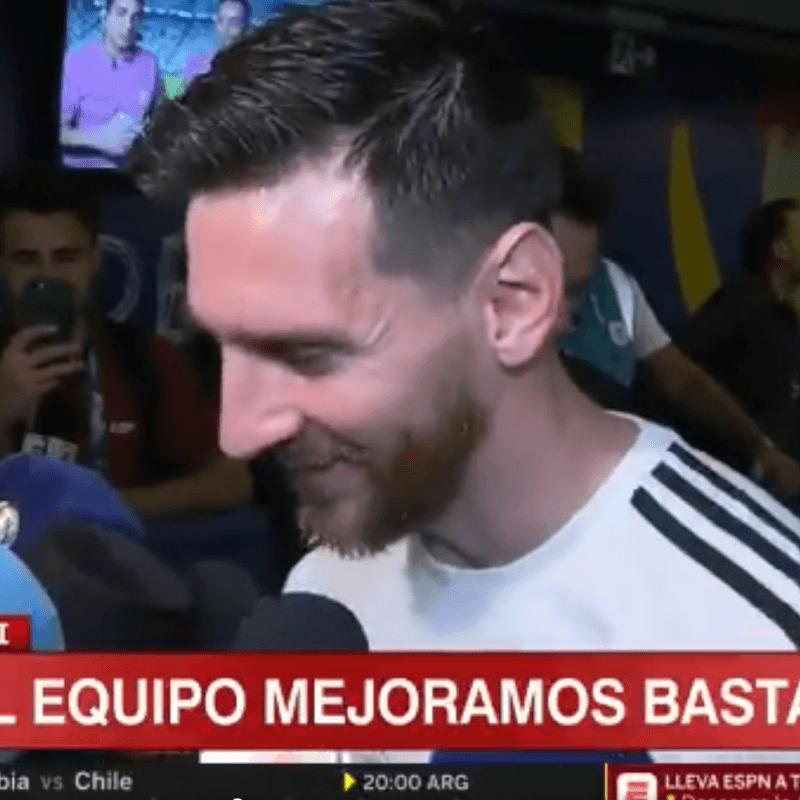 La reacción de Messi cuando le mostraron el video de Mateo en la tribuna