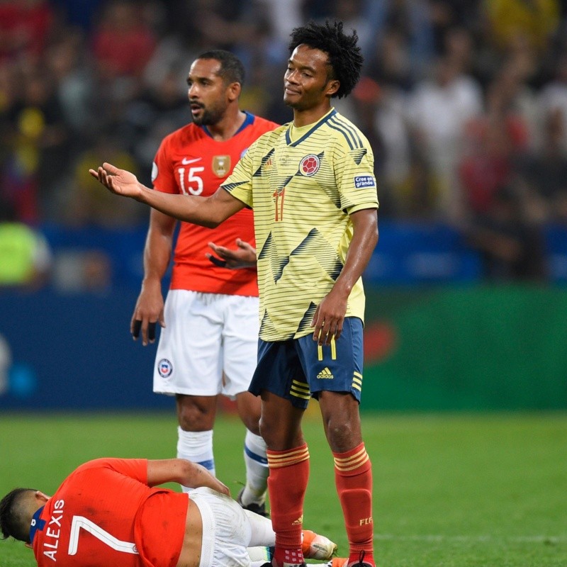 Cuadrado aceptó la derrota, pero no ocultó su malestar con Chile y la organización del torneo