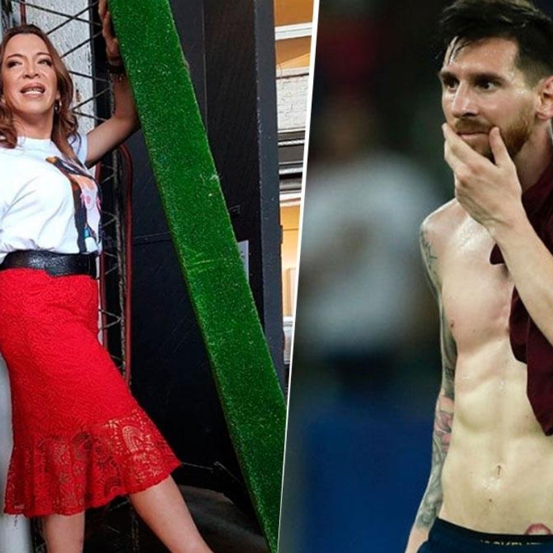 Lizy Tagliani descubrió un tatuaje de Messi y lo troleó fuerte en Twitter