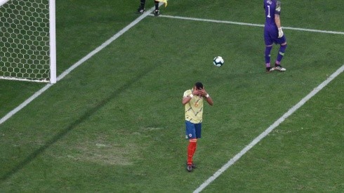 William Tesillo tras errar su penal contra Chile en Copa América.