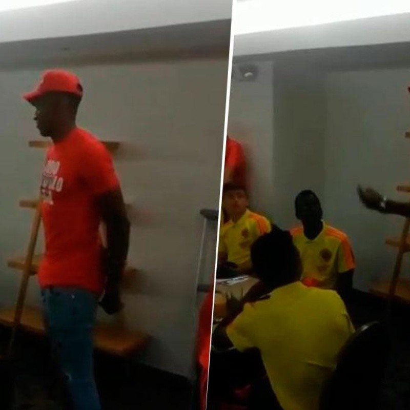 Emotivo momento: Yerry Mina visitó a la Selección Colombia Sub-15