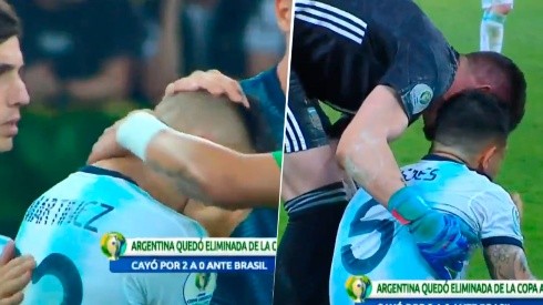 Sin consuelo: el llanto de Lautaro Martínez y Paredes tras la derrota contra Brasil