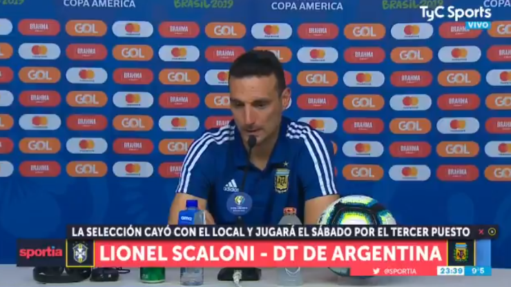 Foto de Lionel Scaloni, entrenador de Argentina.