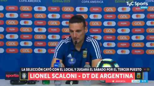 Foto de Lionel Scaloni, entrenador de Argentina.