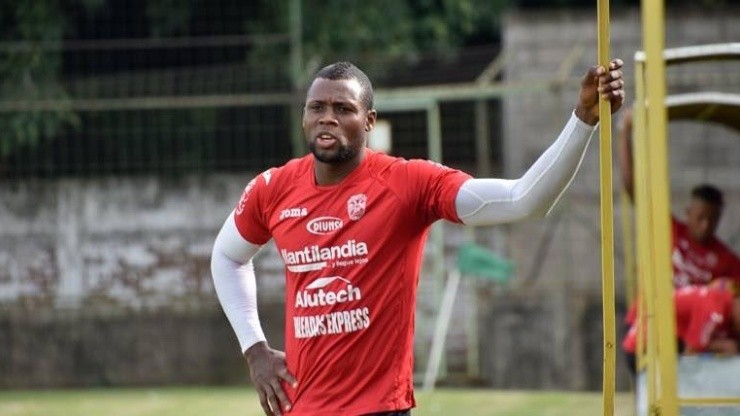 Yustin Arboleda, jugador del Marathon de Honduras.