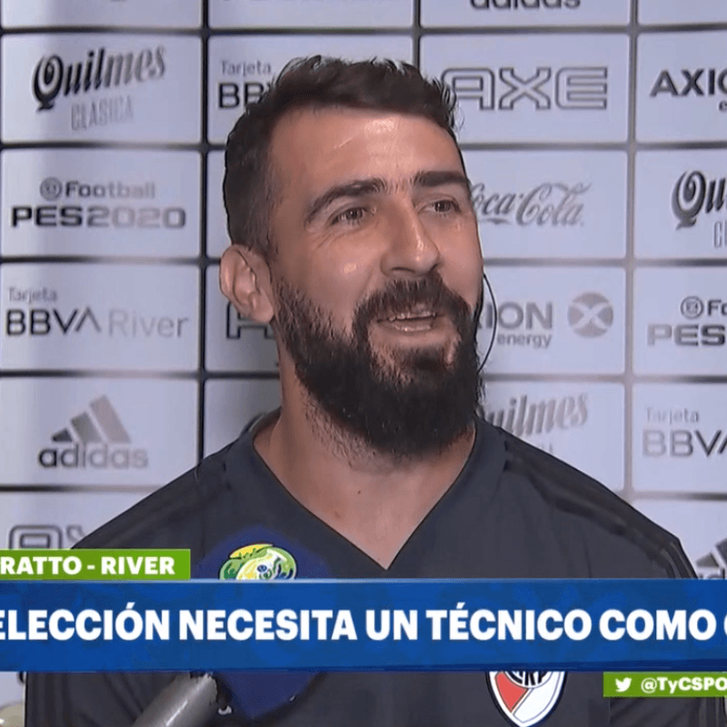 Pratto: "La Selección Argentina necesita un técnico como Gallardo"