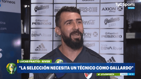 Pratto: "La Selección Argentina necesita un técnico como Gallardo"