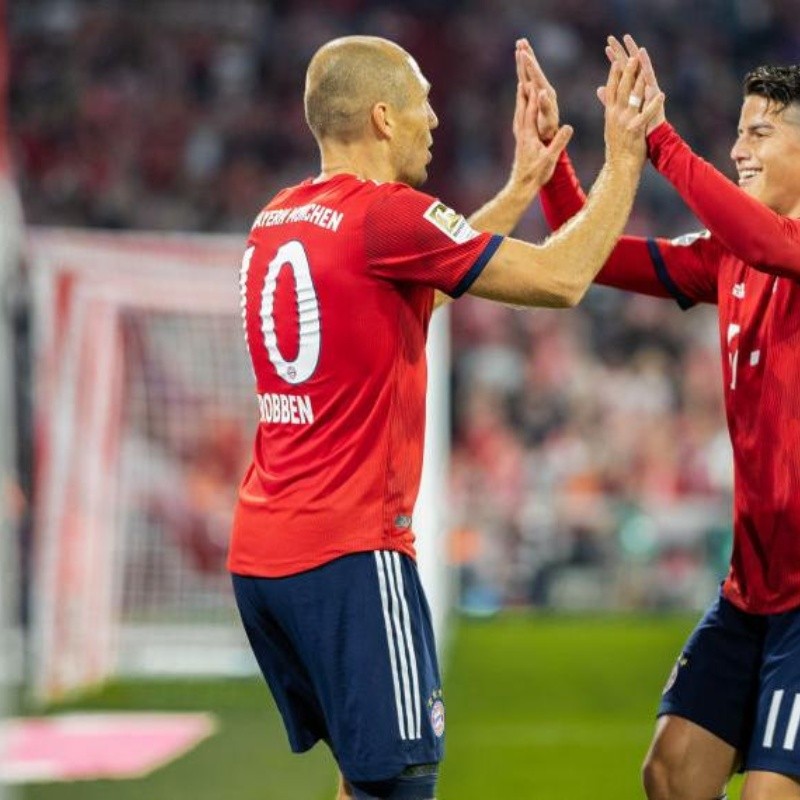 James no se guardó nada en su mensaje de despedida a Arjen Robben