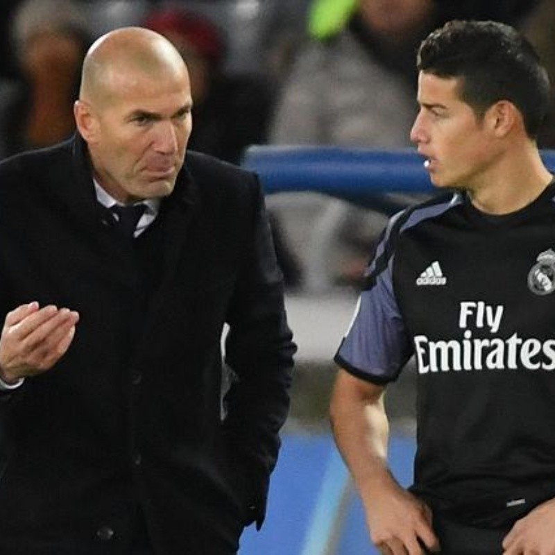 Zidane presiona al Real Madrid porque no quiere ver, saber, ni responder por James