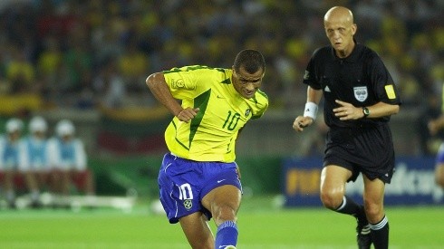 Rivaldo en la final del Mundial 2002.