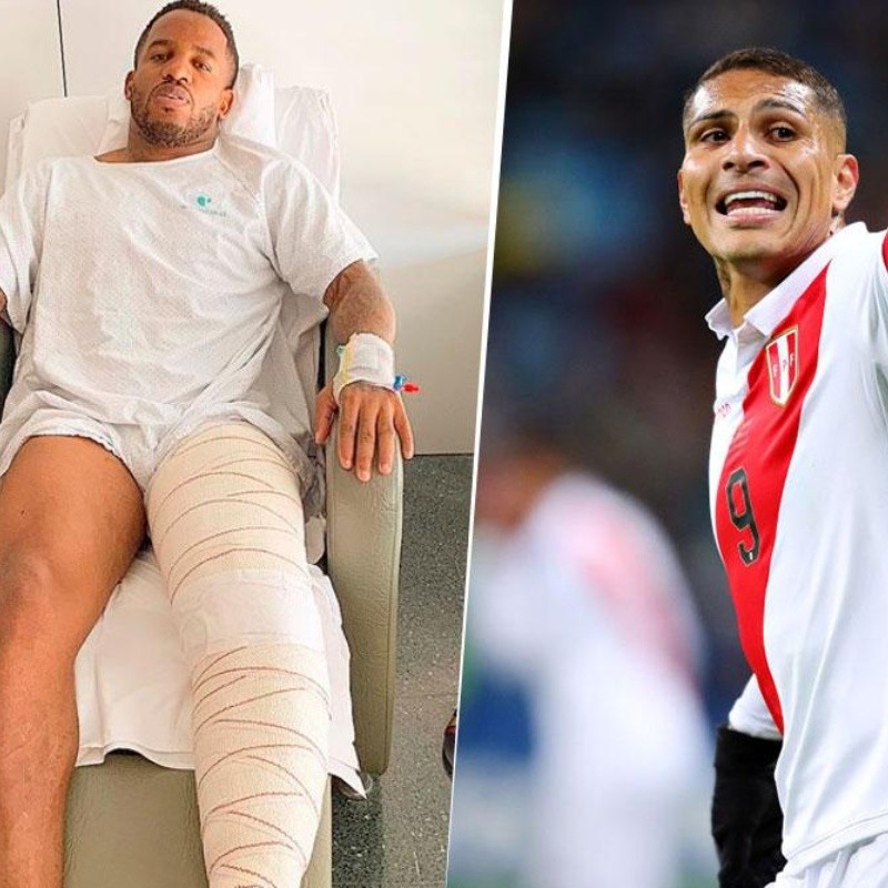 Farfán subió una foto recién operado y Paolo Guerrero le dejó un comentario que la explotó toda