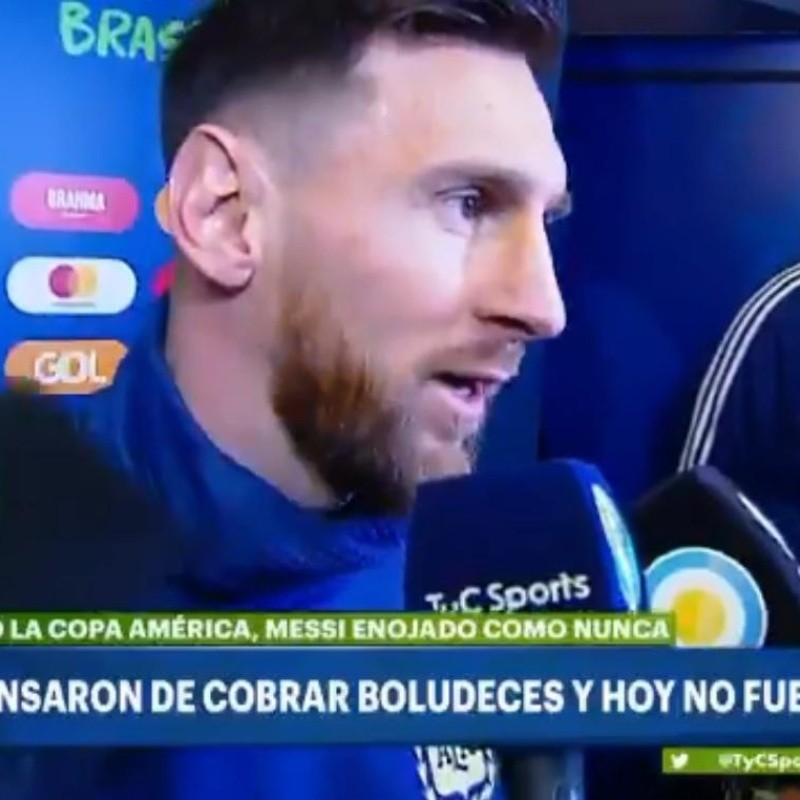 Messi, furioso como nunca: "La Copa América está armada para Brasil"