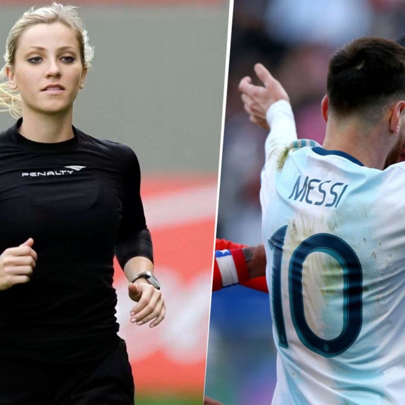 Fernanda Colombo detalló el cruce Messi-Medel en Instagram y explicó por qué no intervino el VAR