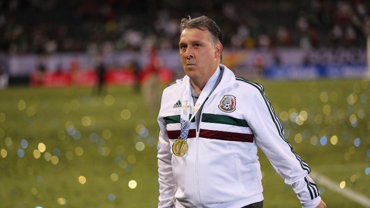 Martino, con su medalla de campeón de la Copa Oro 2019.