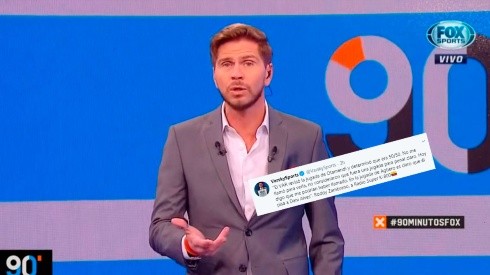 Vignolo leyó lo que dijo el árbitro de Argentina-Brasil y explotó en Twitter