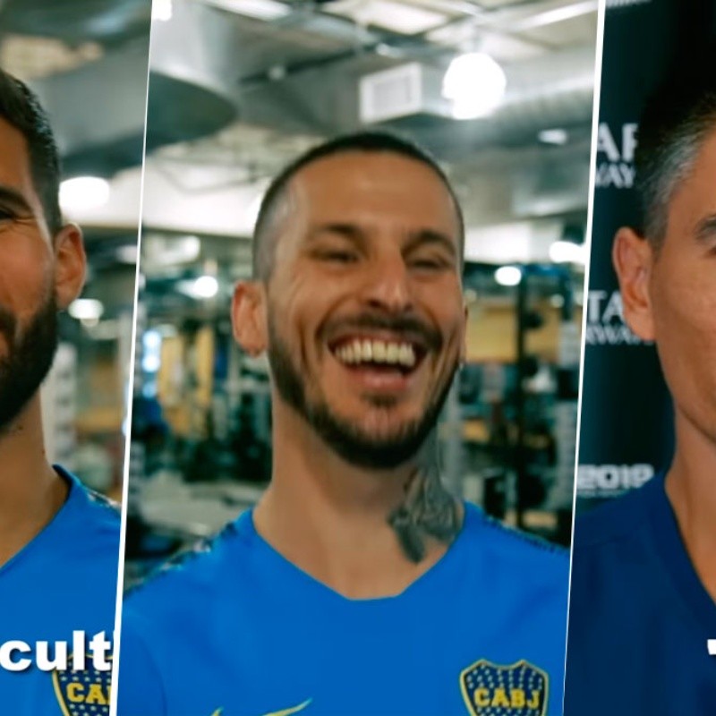 A los jugadores de Boca los hicieron hablar en inglés y estallamos de risa