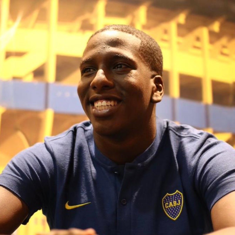 Las primeras imágenes de Jan Hurtado con la camiseta de Boca