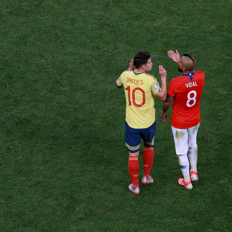 Arturo Vidal saludó a James Rodríguez por su cumple en Instagram