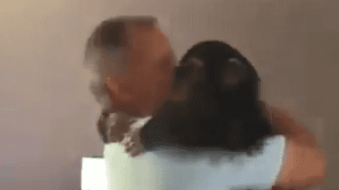 Video viral: la reacción de un mono cuando se reencuentra con los veterinarios que le salvaron la vida