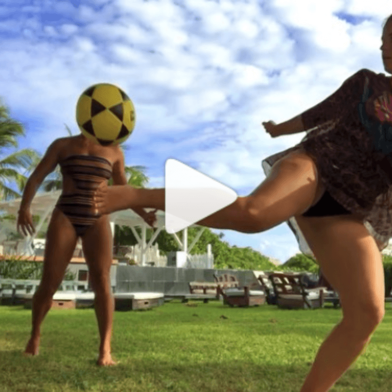 Sin Guerrero, pero con la misma calidad: Thaísa Leal compartió video en Instagram jugando fútbol