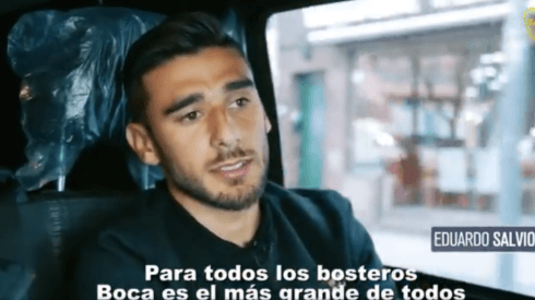 Eduardo Salvio grabó un video re manija con jugar en Boca y enloqueció a los hinchas