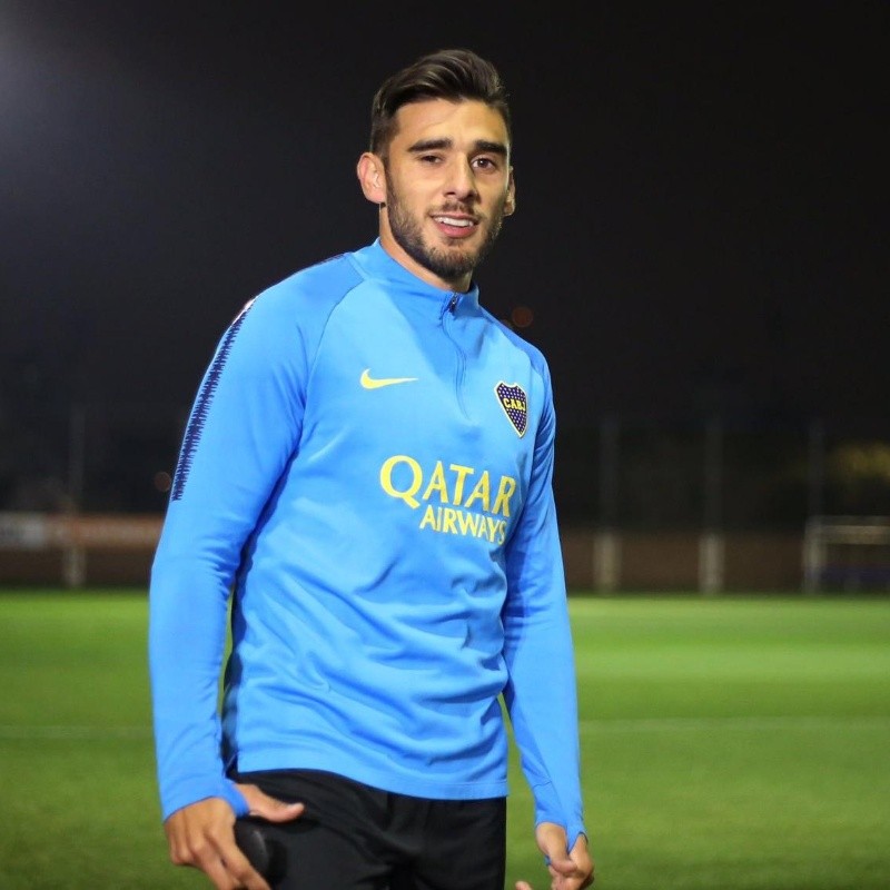 El primer mensaje de bienvenida que recibió Salvio desde el vestuario de Boca