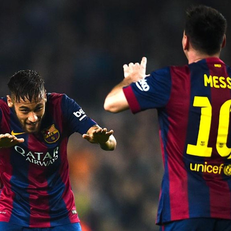 Un guiño más y van: Neymar recordó sus días junto a Messi en el Barcelona