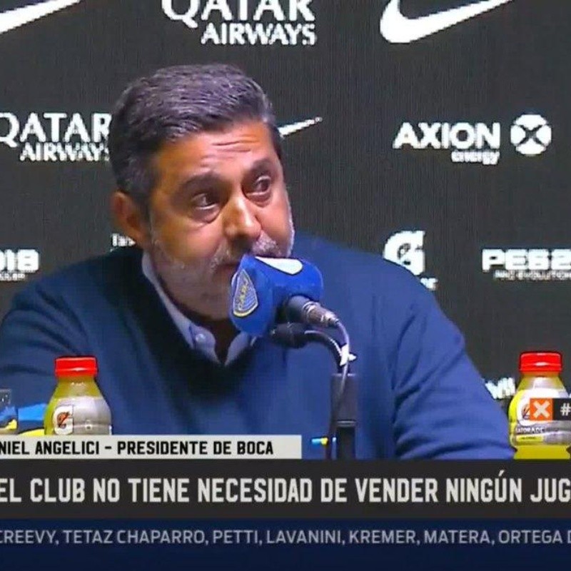 Angelici: "En un 99 por ciento De Rossi será jugador de Boca"