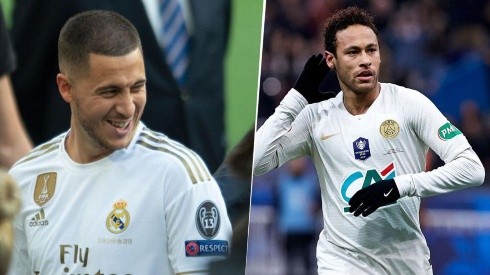 Hazard y Neymar. ¿Se juntarán en el Merengue? (Getty)