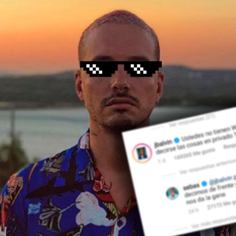 J Balvin vio la foto de una pareja famosa y los troleó: "¿No tienen Whatsapp para decirse las cosas?"