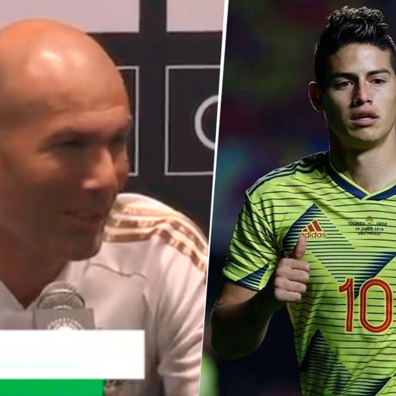 La contundente respuesta de Zidane cuando le preguntaron por James Rodríguez