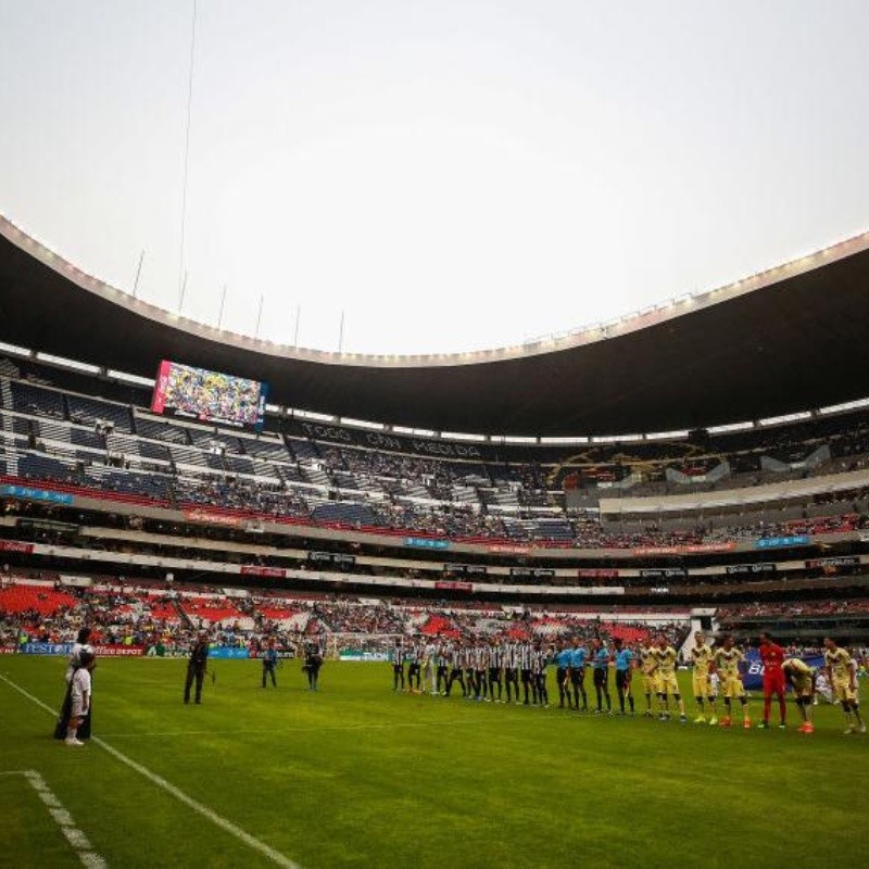 Checa cómo se vio el nuevo césped del Estadio Azteca