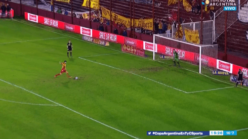 Penal y gol para Boca Unidos. (TyC Sports)