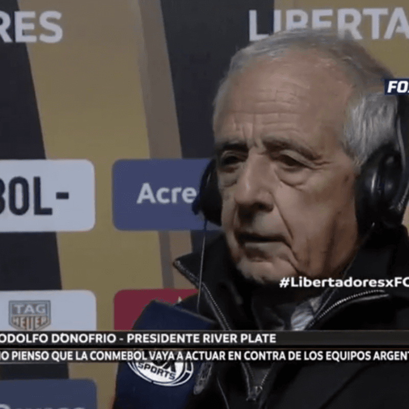 D'Onofrio: "No creo que la Conmebol vaya a actuar en contra de los equipos argentinos"