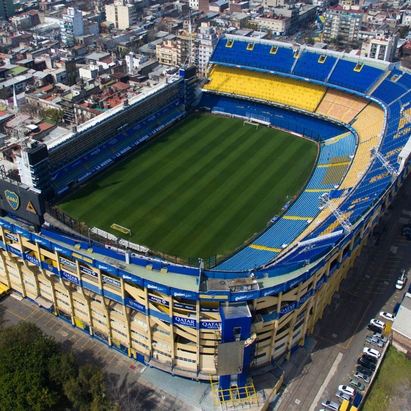 Boca cambió la foto que está afuera de La Bombonera