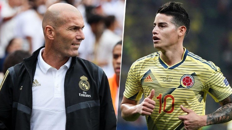 Zidane se desvincula de la polémica sobre el futuro de James Rodríguez