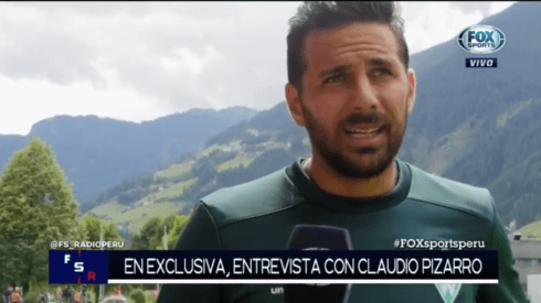 Pizarro habló con Fox Sports.