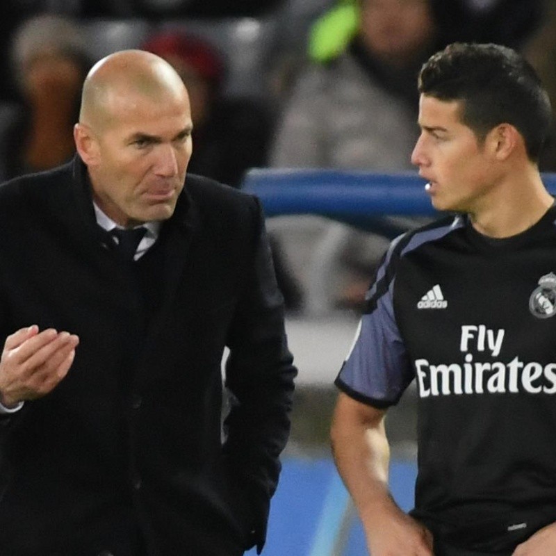 James Rodríguez no se iría del Madrid y Twitter explotó contra Zidane