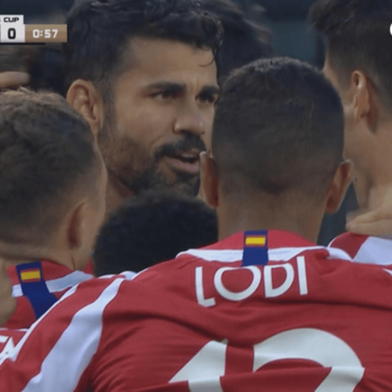 Eso sí fue rápido: Diego Costa vacunó al Real Madrid ¡a los 40 segundos!