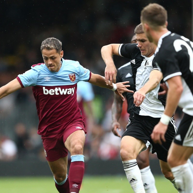 Chicharito entró desde el banco en el triunfo del West Ham ante Fulham