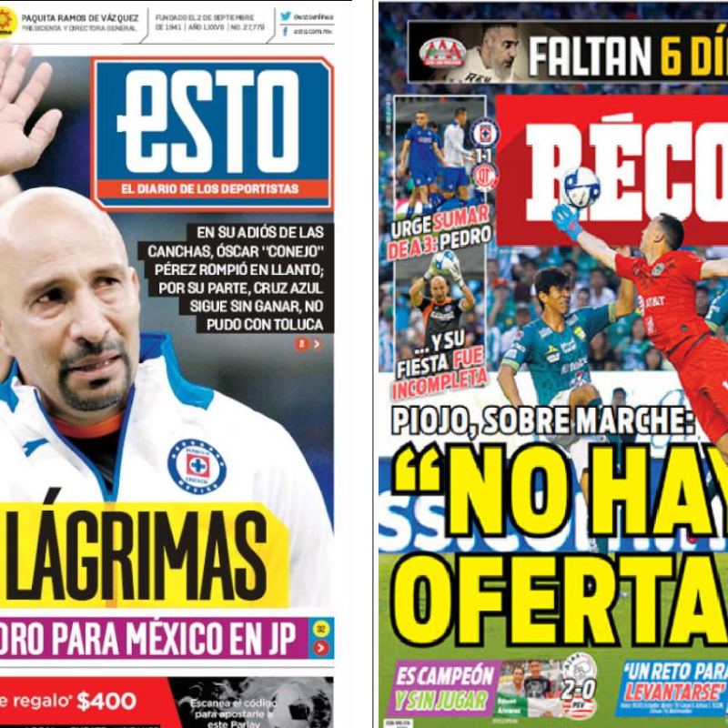 El Conejo Perez y Marchesín se adueñan de las portadas del domingo