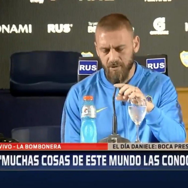 De Rossi fue presentado como nuevo jugador de Boca y avisó: "Hay que ganar todo"