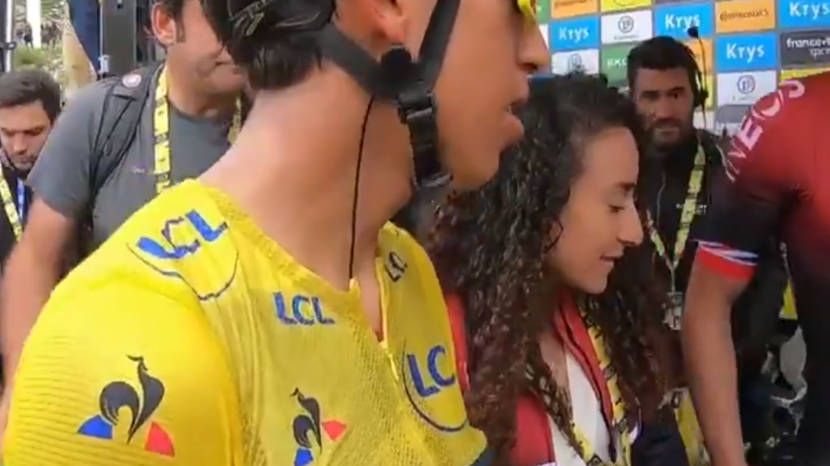 Video Desmiente Que Novia De Egan Bernal Haya Morboseado A Su Companero Bolavip