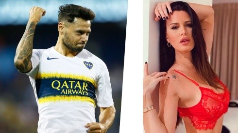 Mauro Zárate subió foto de "¡Hoy juega Boca!" y Natalie Weber le comentó embobada