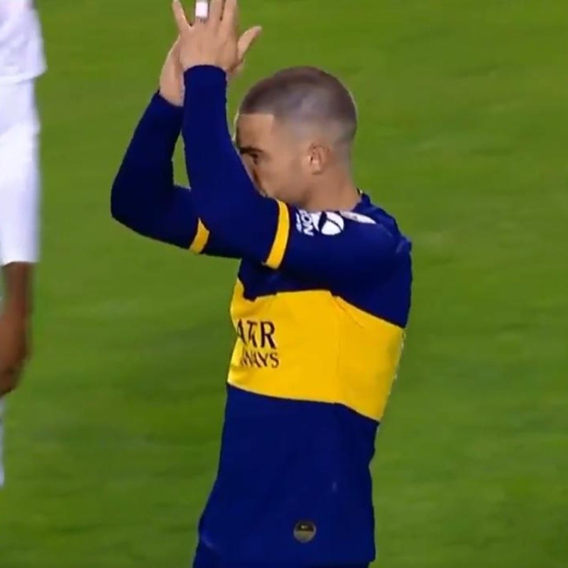 Emocionante ovación a Nández en su último partido con la camiseta de Boca