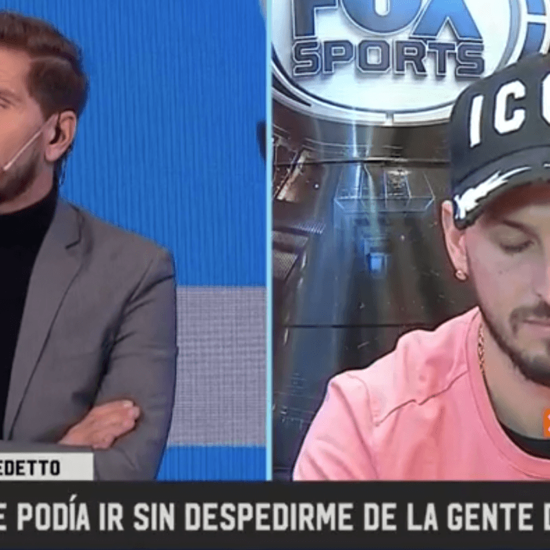 Benedetto casi se emociona al hablar de sus compañeros: "Me fui rápido para no llorar"